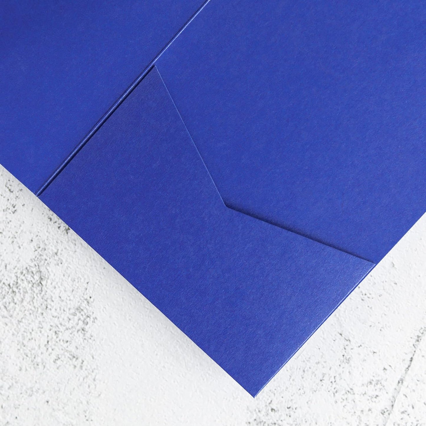 20 PCS Royal Blue Tri-fold Laser Cut Wedding Invitation Pockets for 5x7 Wedding Cards Bridal Shower Engagement Quinceanera Invitation