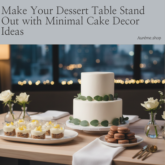 Make Your Dessert Table Stand Out with Minimal Cake Decor Ideas