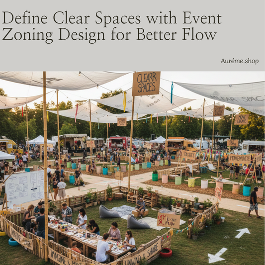 Define Clear Spaces with Event Zoning Design for Better Flow