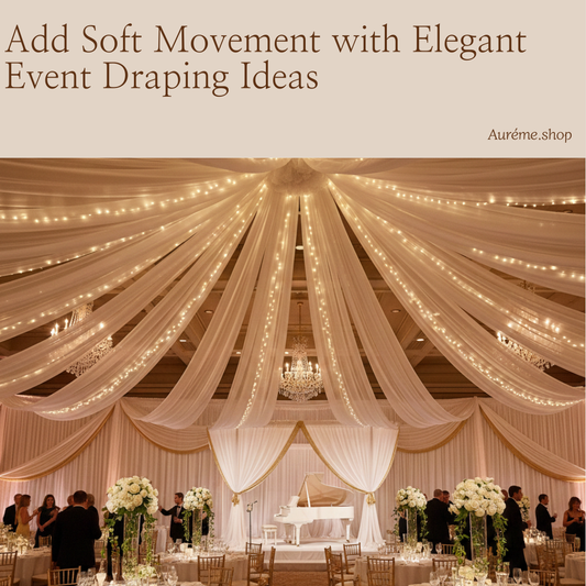 Add Soft Movement with Elegant Event Draping Ideas
