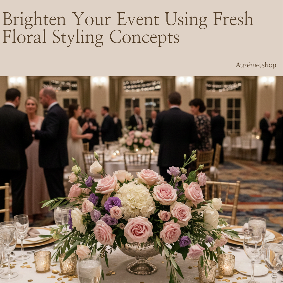 Brighten Your Event Using Fresh Floral Styling Concepts
