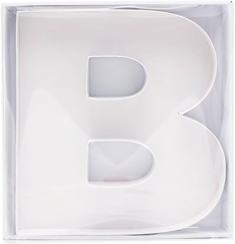 12" Fillable Cardboard Letter Charcuterie Gift Cupcake Box With Cover Sweets Packaging (B)