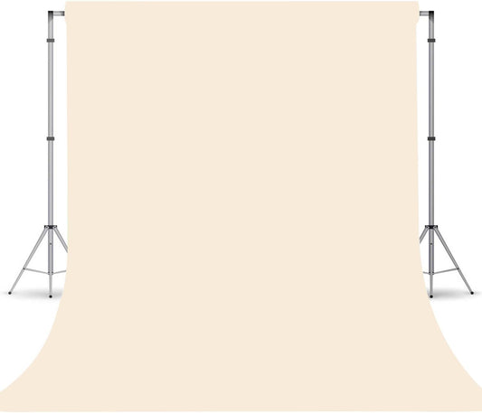 Cream Photography Backdrop for Photoshoot, Photo Backdrop Curtain, Perfect Cream Backdrops for Party Portrait Photoshoots Video Studio 10FTx20FT