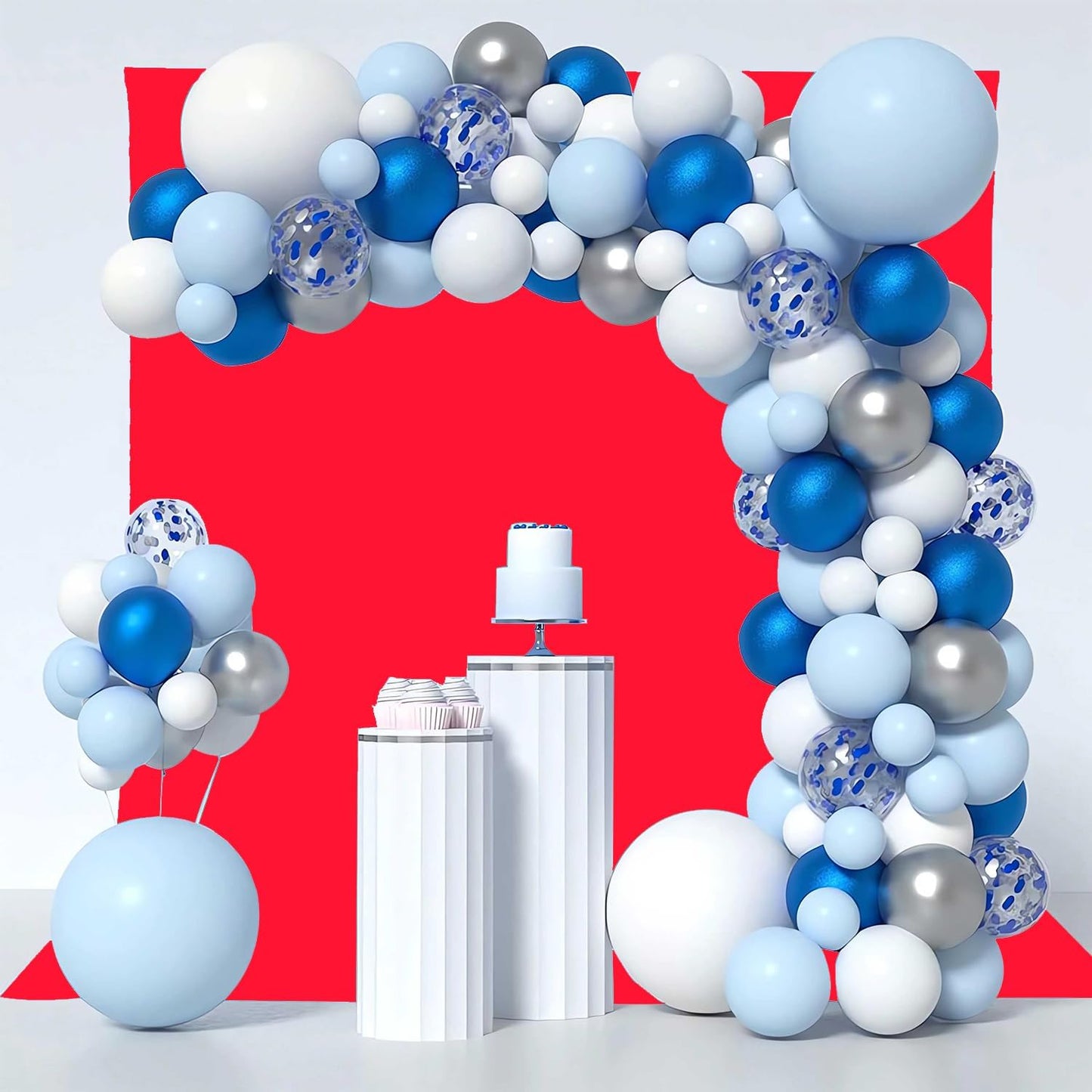 Red Photography Backdrop for Photoshoot, Photo Backdrop Curtain, Perfect Red Backdrops for Party Portrait Photoshoots Video Studio 10FTx10FT