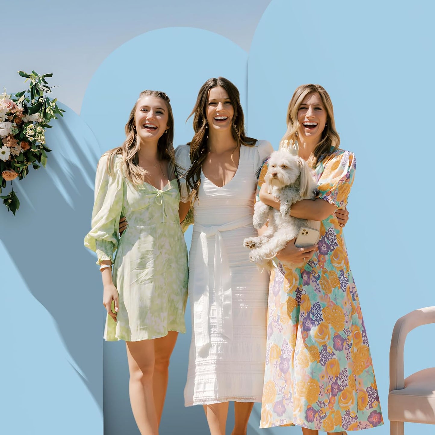 Spandex Anti Wrinkle Arch Backdrop Cover - High Elastic Fitted Arch Stand Cover Set of 3 Dusty Blue Round Top Chiara Backdrop for Wedding Birthday Party Garden 6.6FT, 7.2FT, 8FT